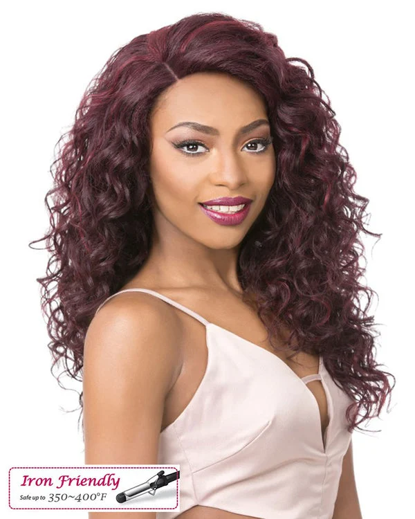 360 Lace Agita Human Hair Blend Wig by It's a Wig