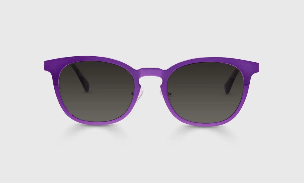 Alloy Ally Color 15 - Satin Matte Plum Metal Front and Temples