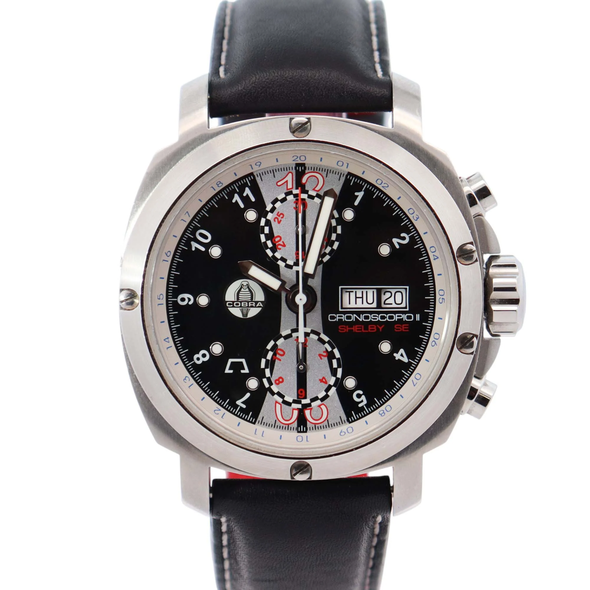 Anonimo Cronoscopio 43mm Black Dial Watch