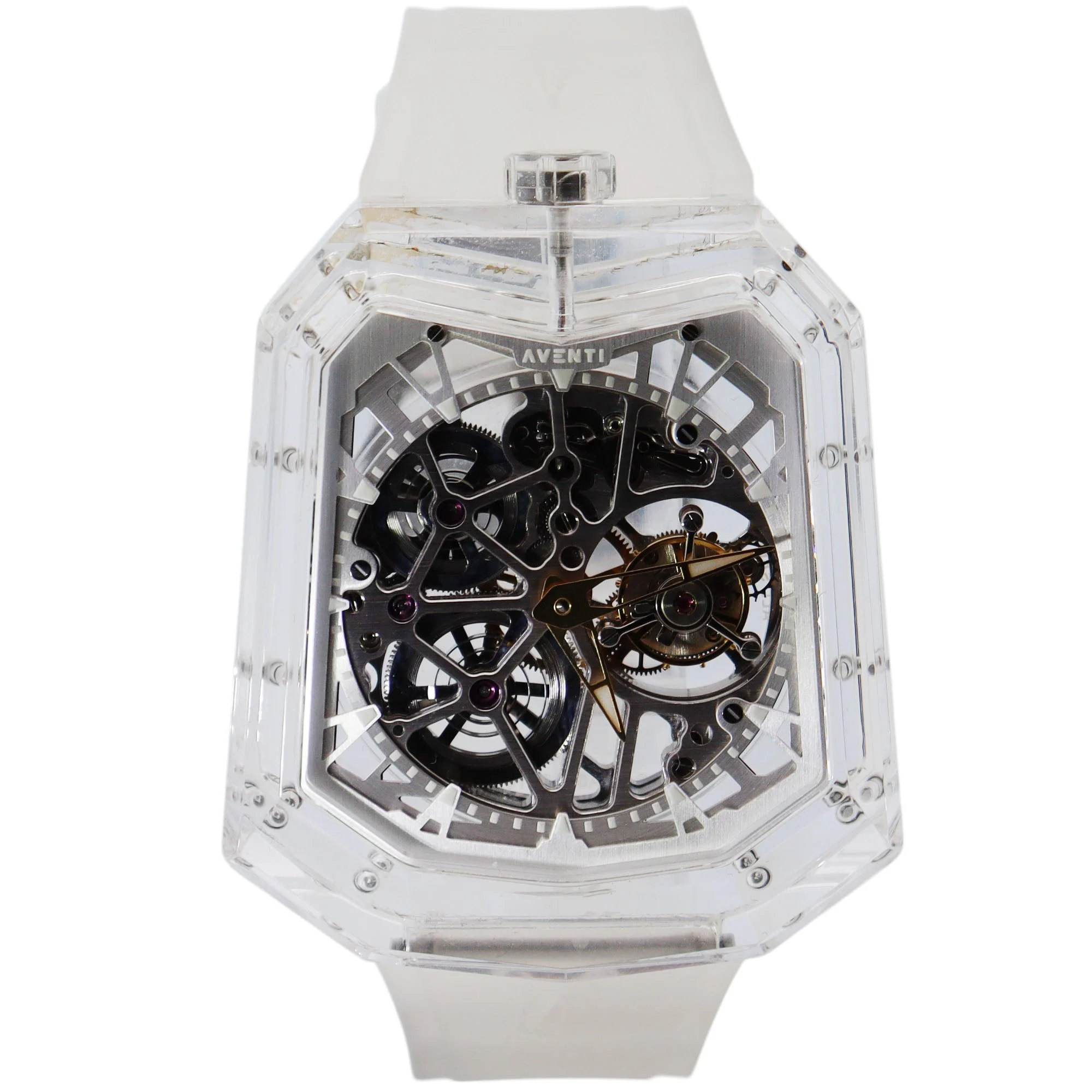 Aventi Pure Sapphire 48mm Skeleton Dial Watch Ref# A11-01