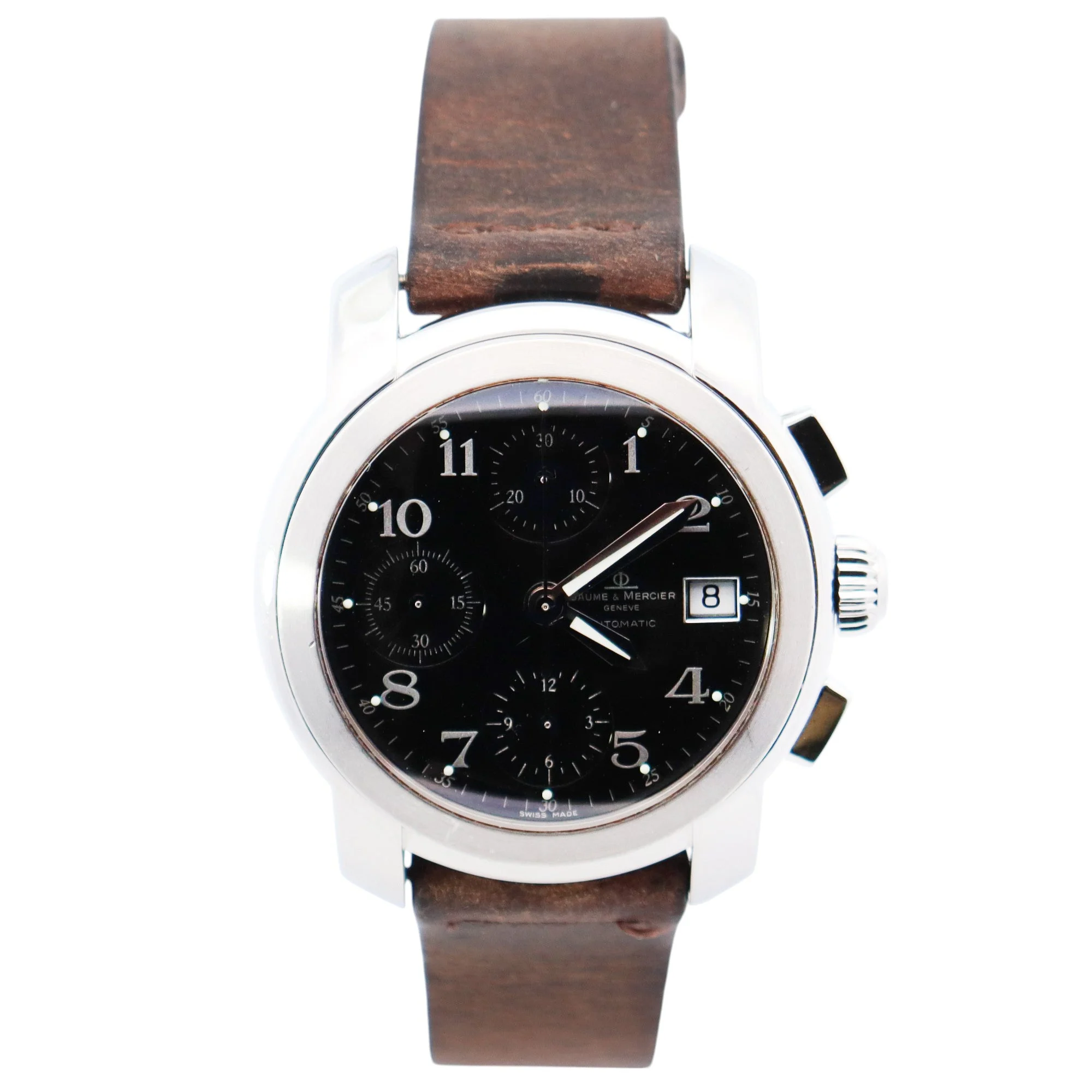 Baume & Mercier Capeland 39mm Black Dial Watch Ref# MV045216
