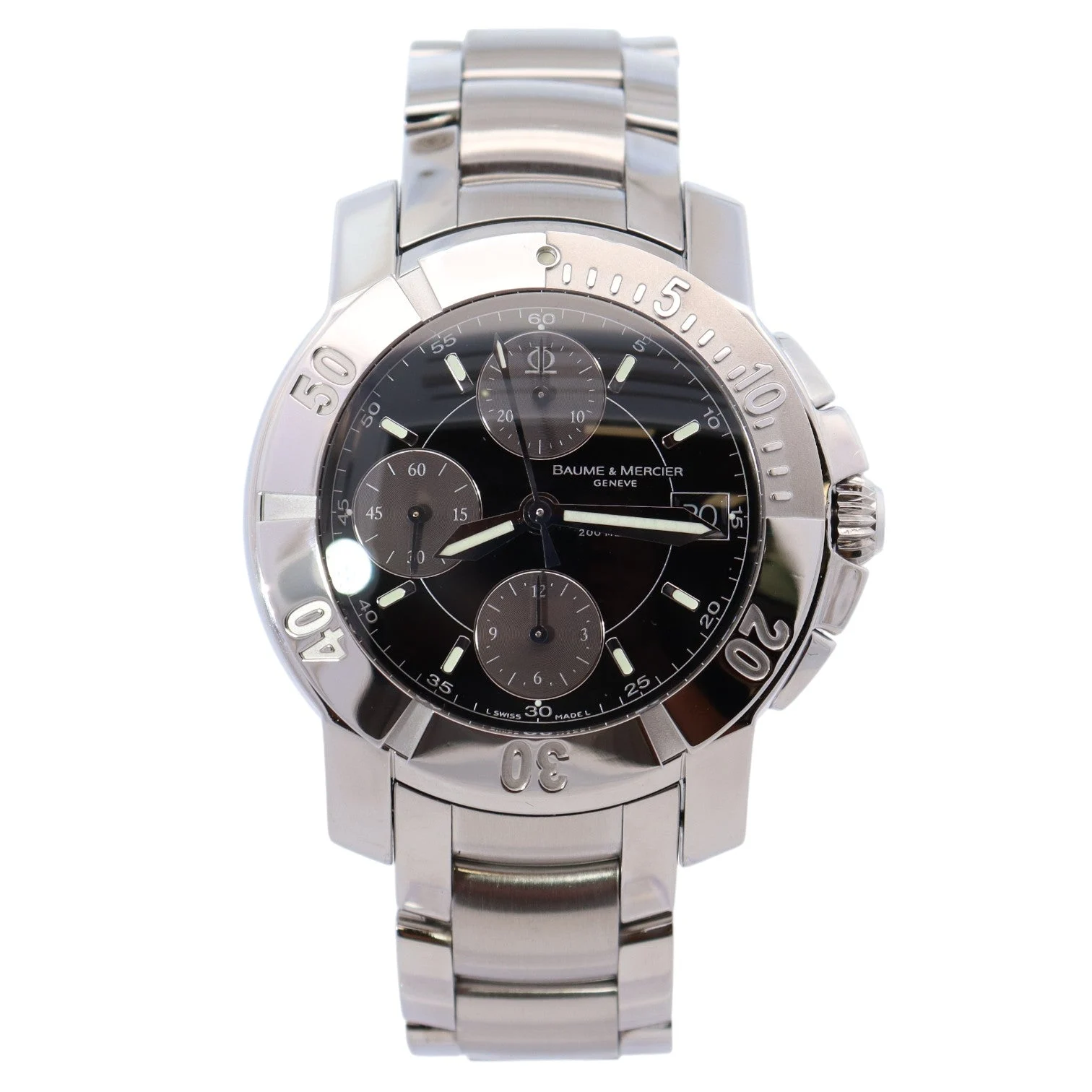 Baume & Mercier Capeland 40mm Black Dial Watch Ref# MOA08112/65352