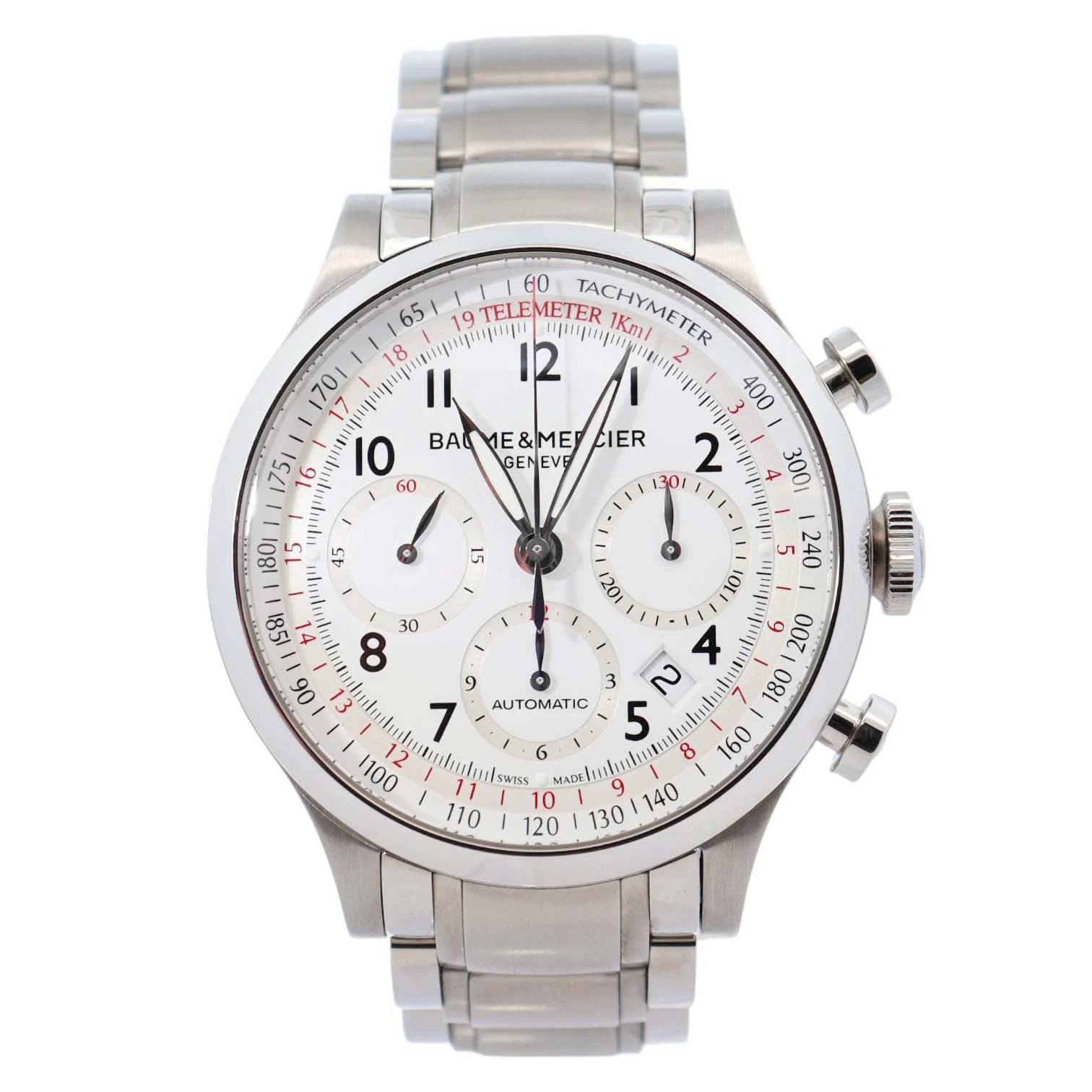 Baume & Mercier Capeland 42mm White Dial Watch Ref# M0A10064