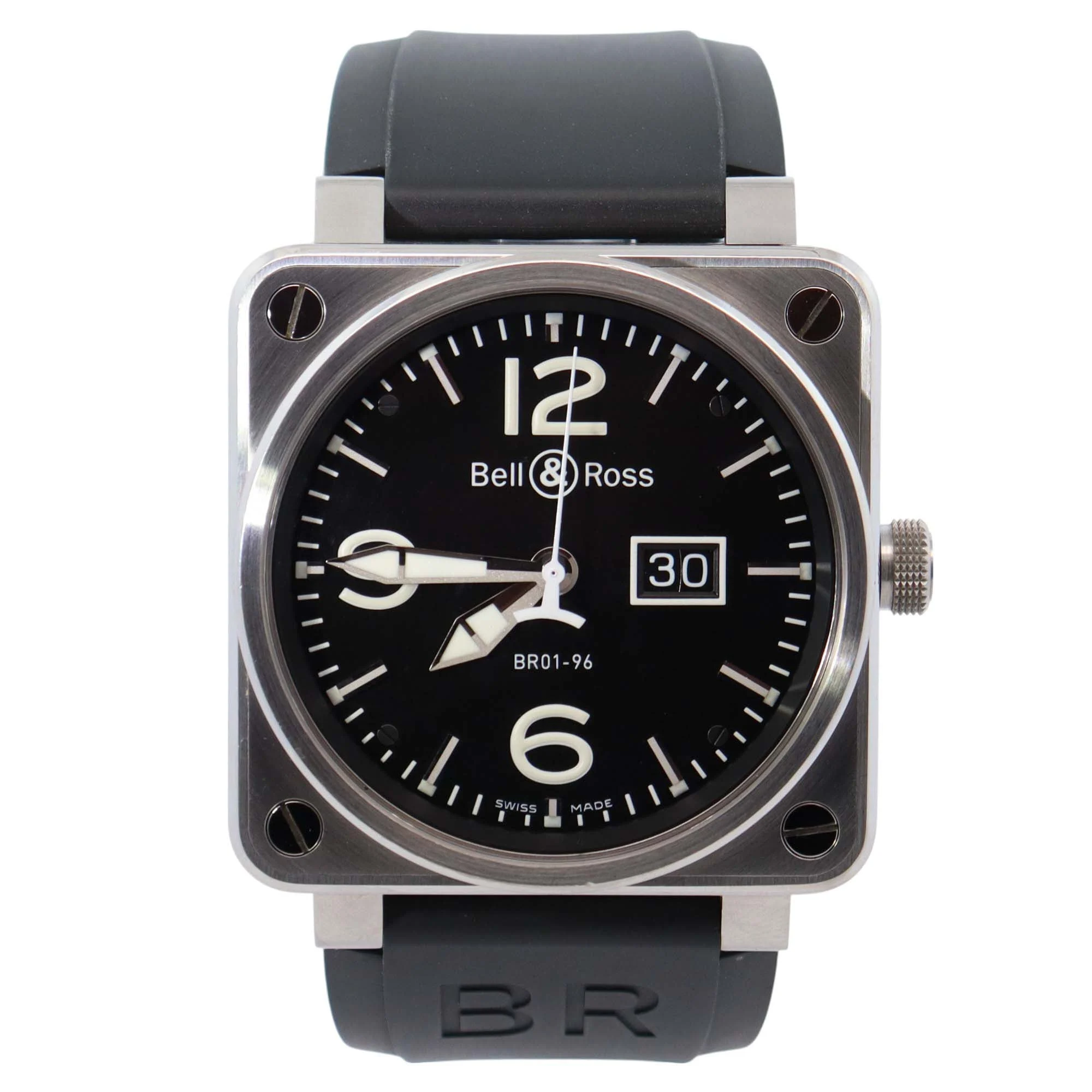 Bell & Ross BR01-96 46mm Black Dial Watch Ref# BR01-96