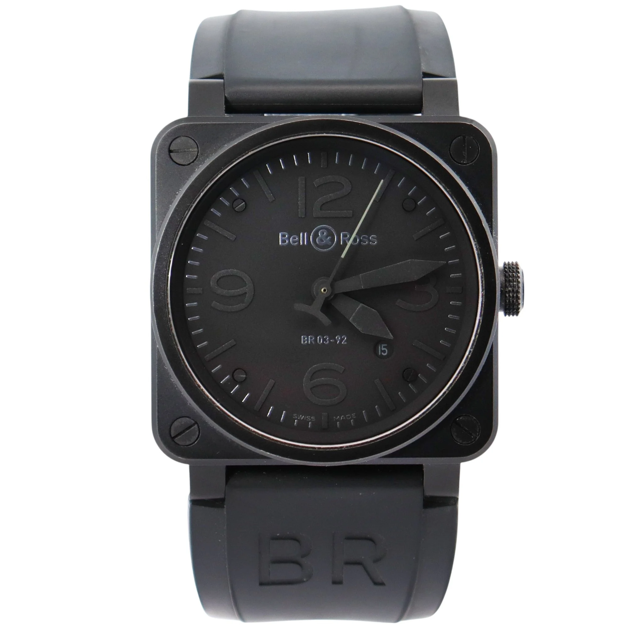 Bell & Ross BR03 42mm Black Dial Watch Ref# BR03-92
