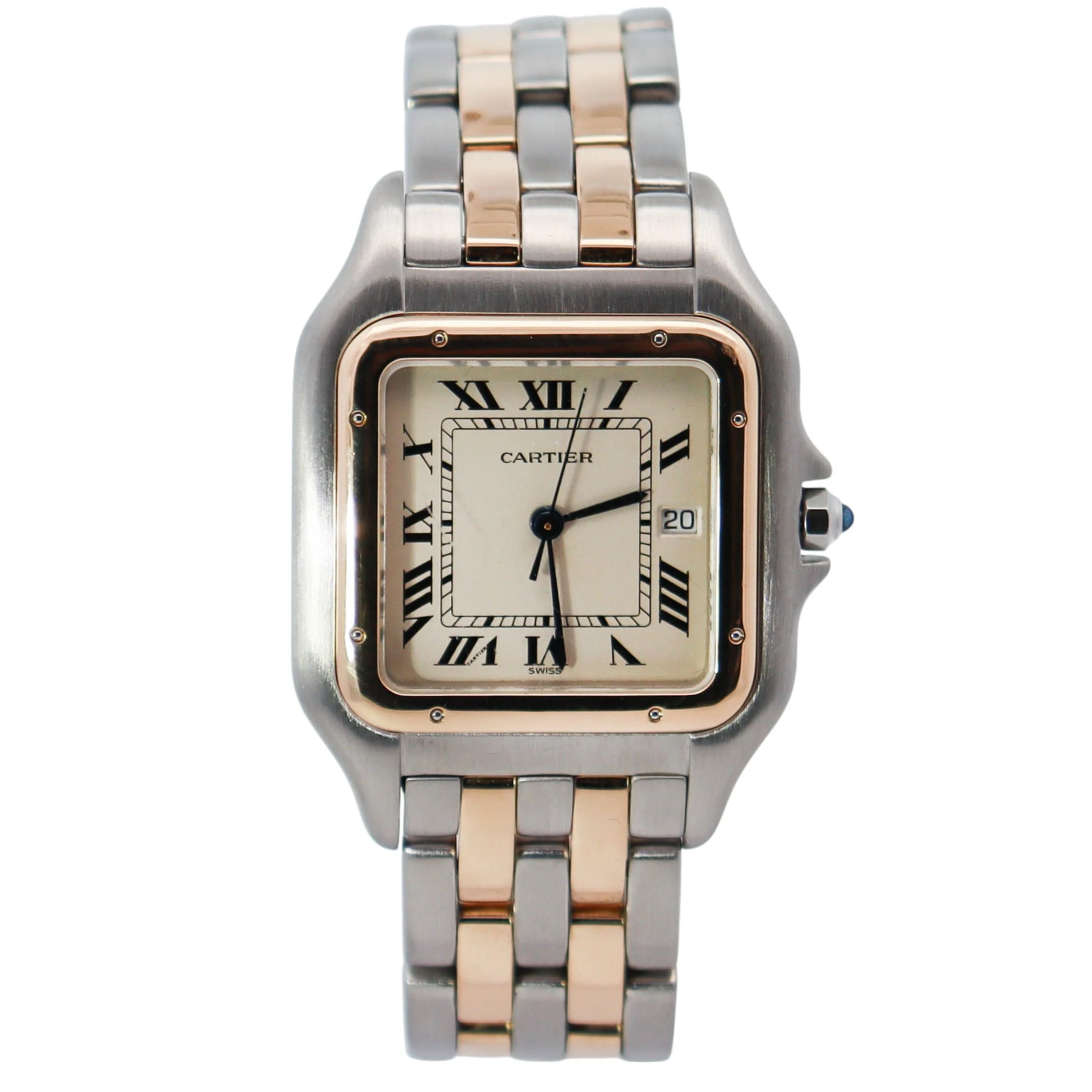 Cartier Panthere 22mm Ivory Roman Dial Watch Ref# W25029B6