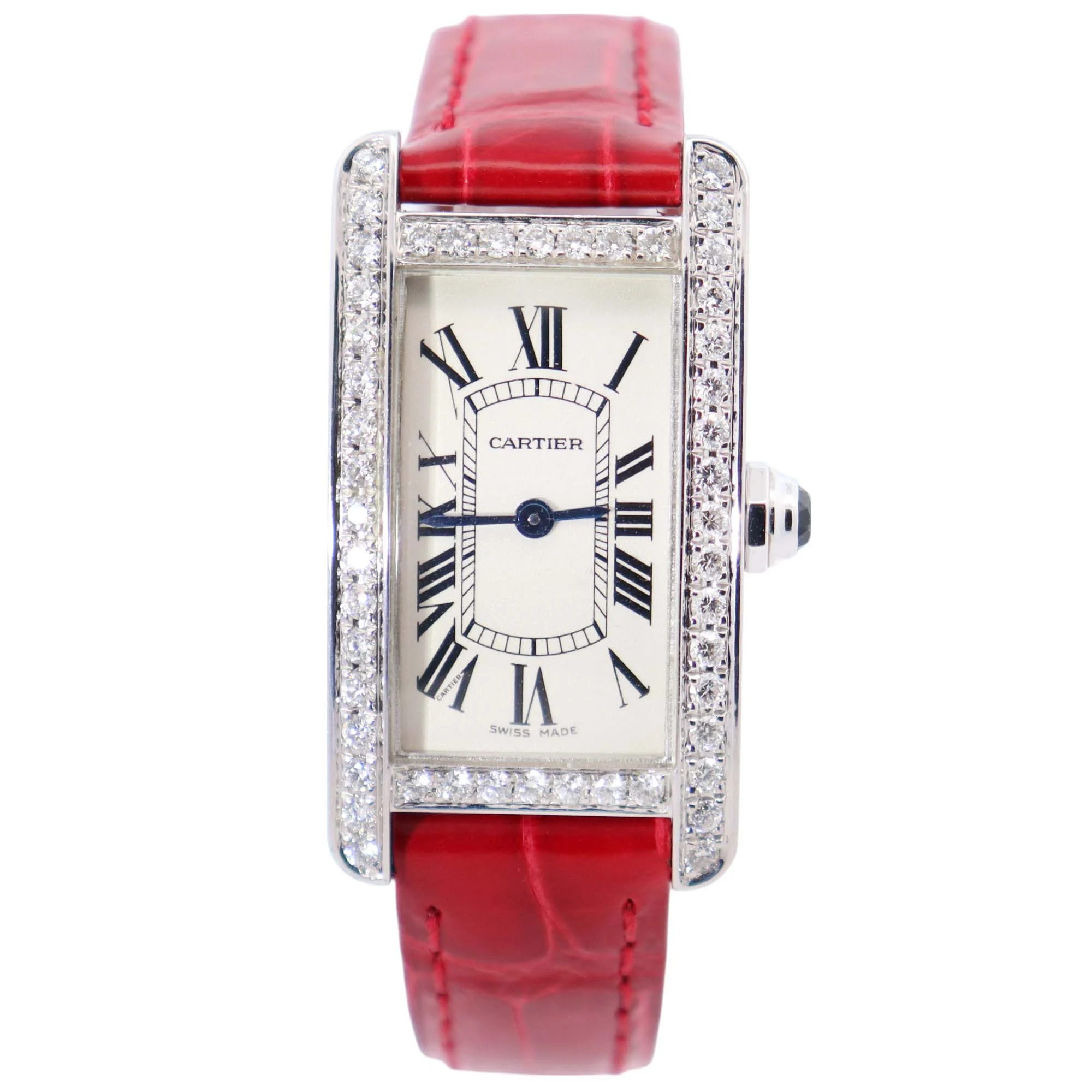 Cartier Tank 19mm White Dial Watch Ref# W2601956