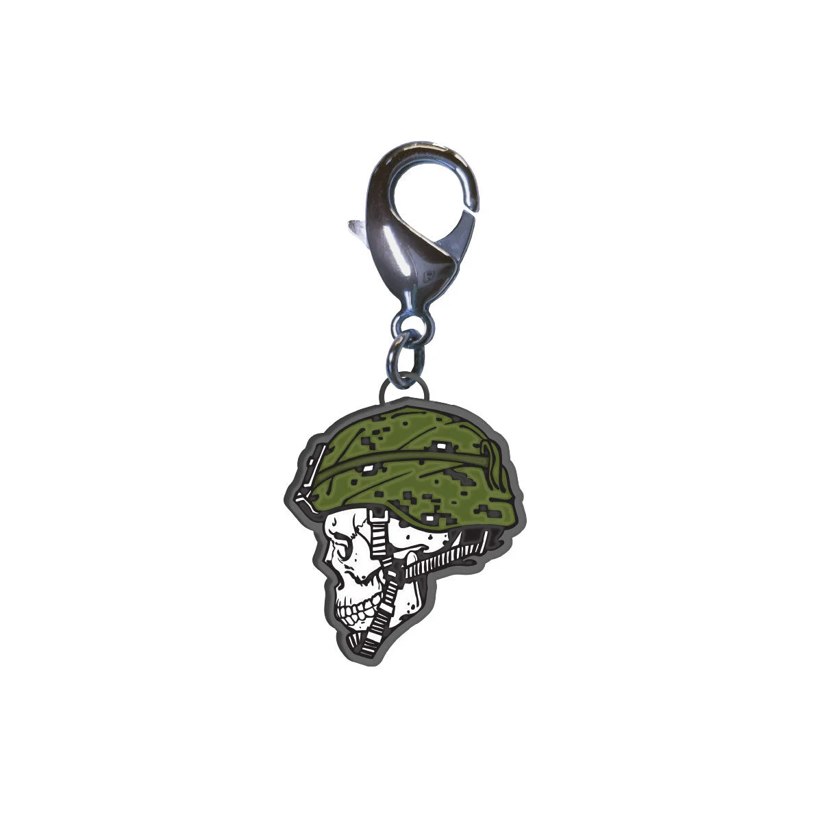 Charm- Skull with Helmet