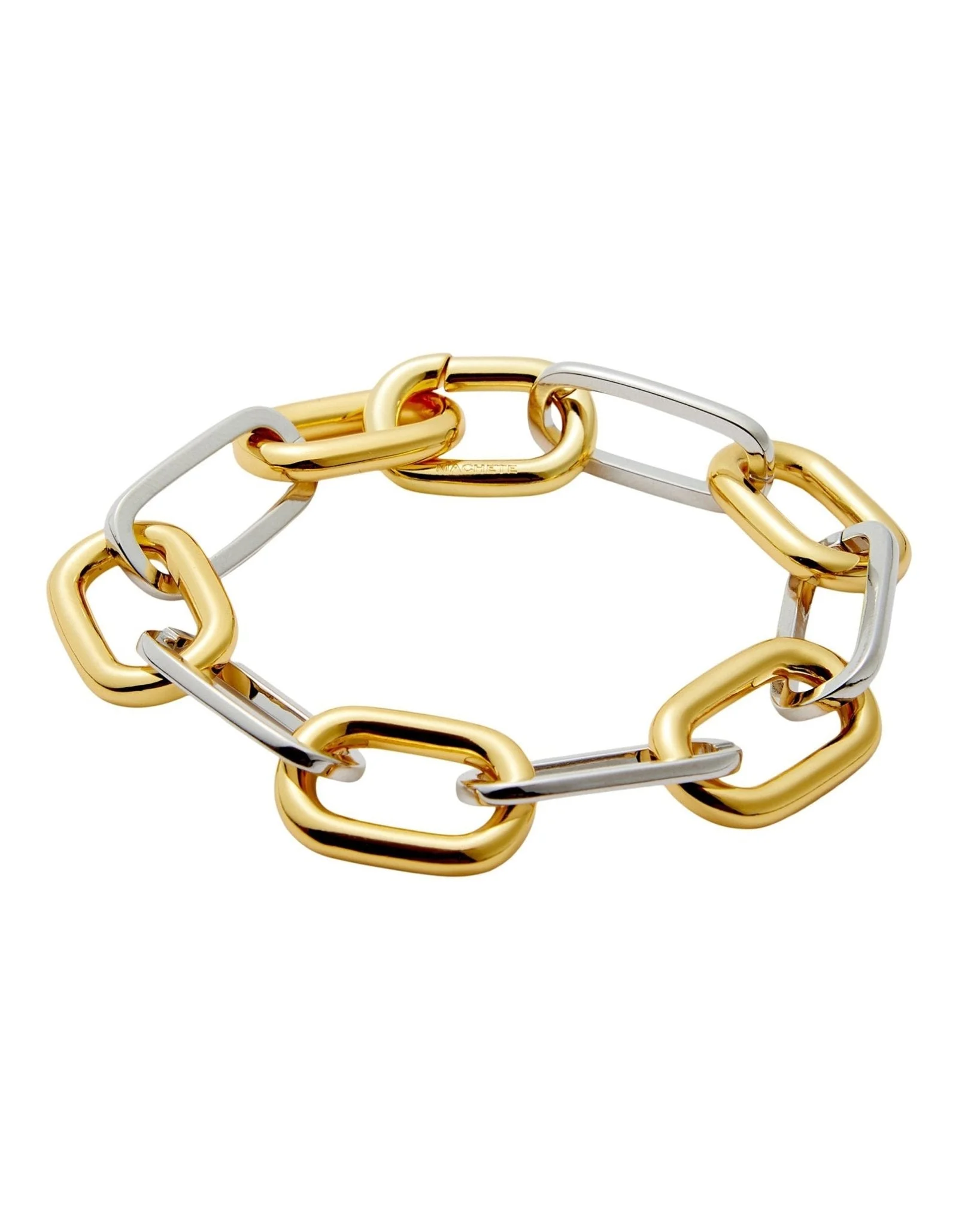 Collage Chain Bracelet - Mixed Metals