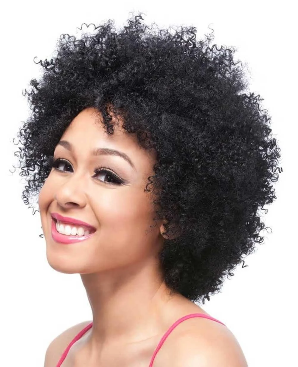 Its a Cap 100% Human Hair Wig HH Afro Curl