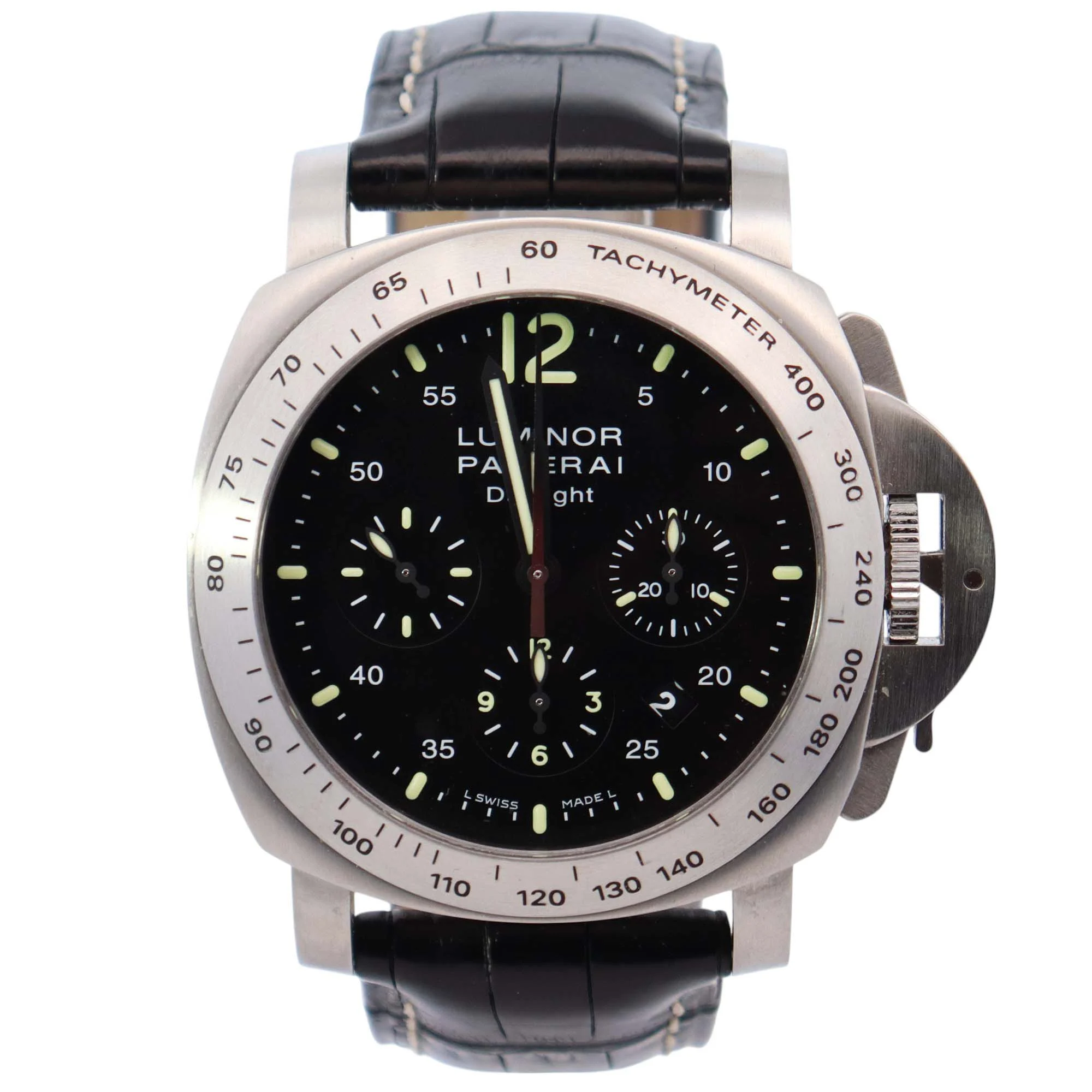 Panerai Luminor 44mm Black Dial Watch Ref# PAM00250