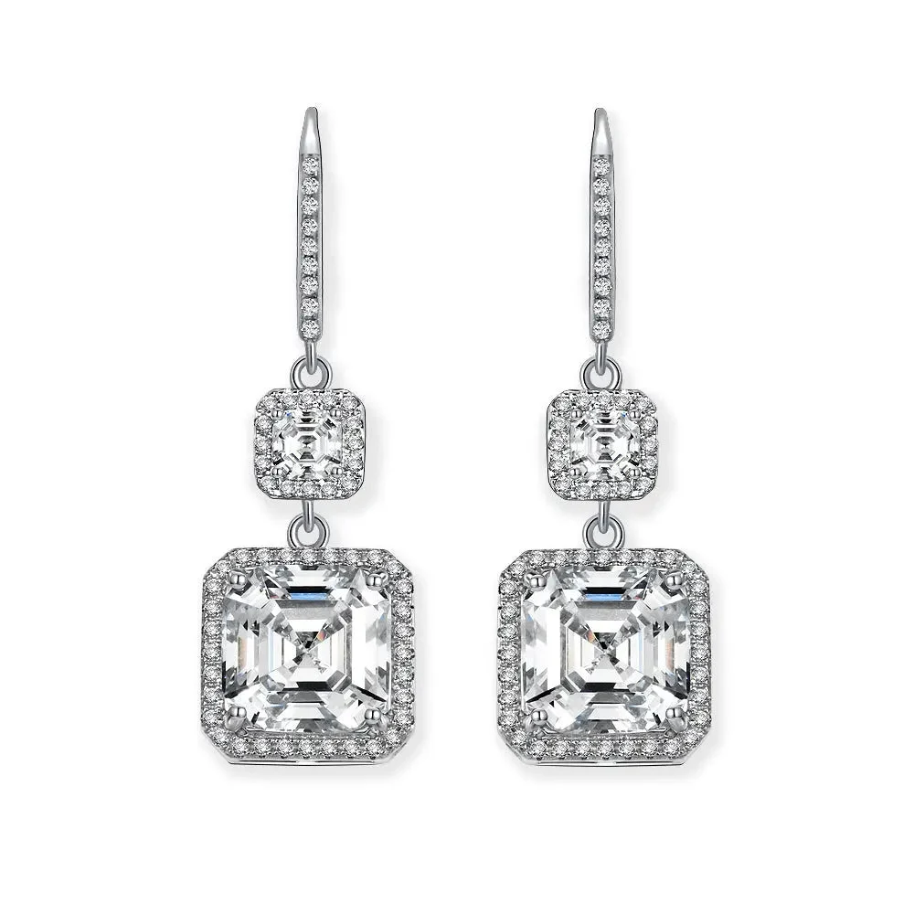 Serena 5 Carat Halo Drops