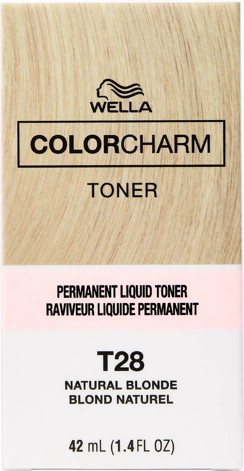 Wella Color Charm Permanent Liquid Toner T28 Natural Blonde – 1.4 fl oz
