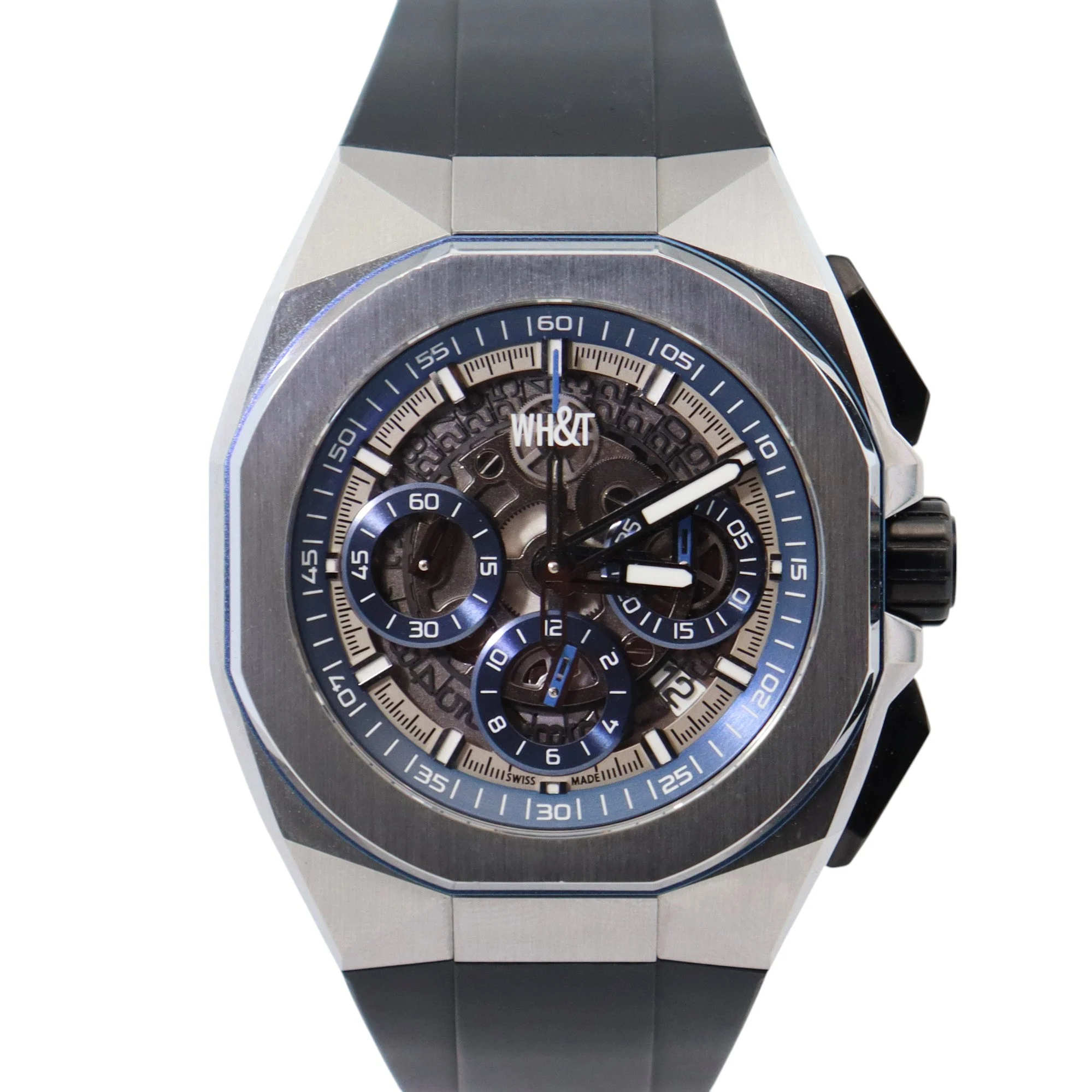 WH&T Montre 42mm Openwork Dial Watch Ref# LCF888101