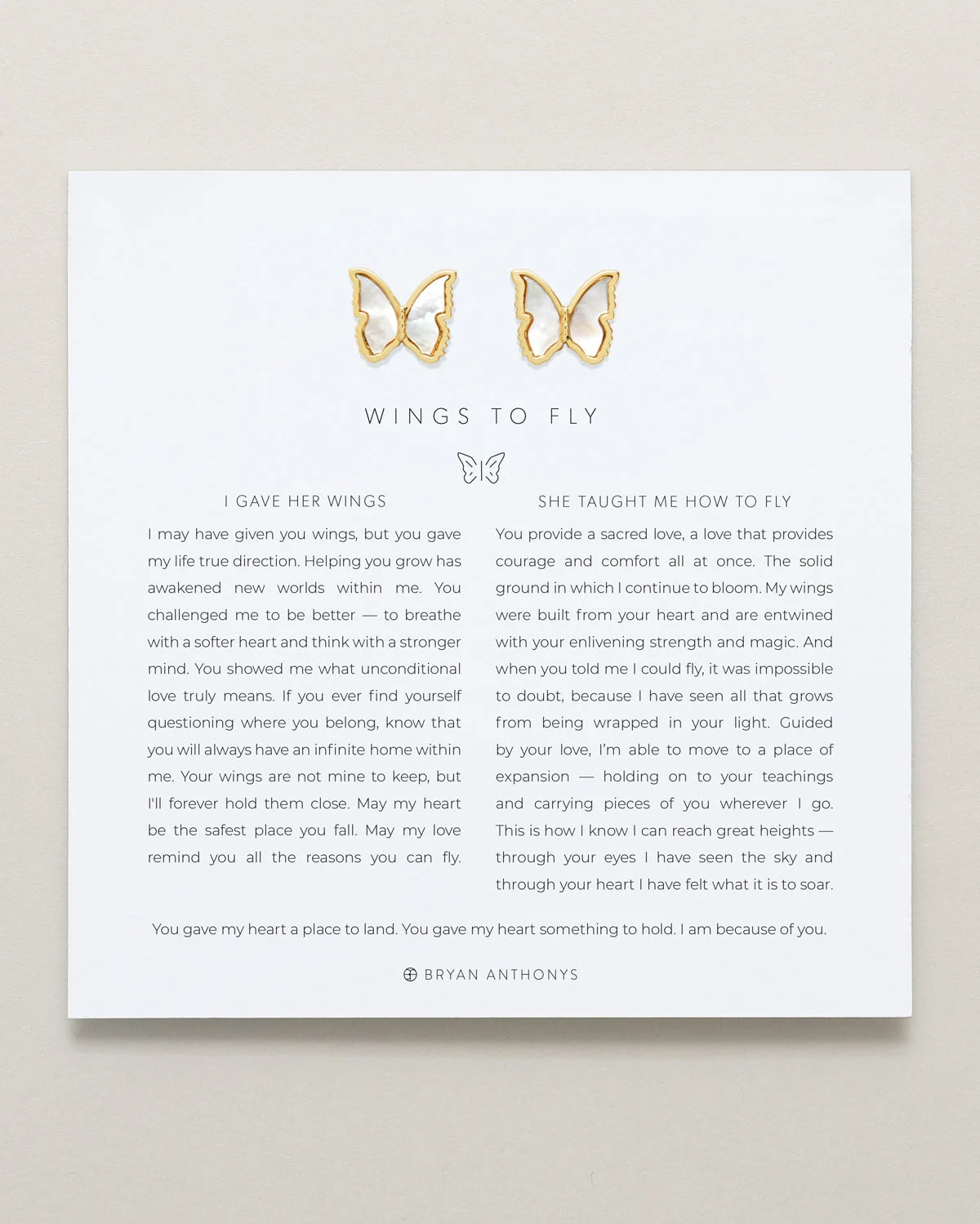 Wings to Fly Stud Earrings