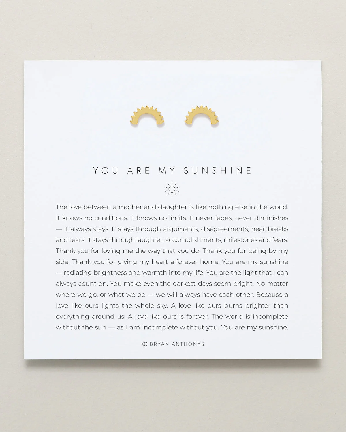 You Are My Sunshine Earrings