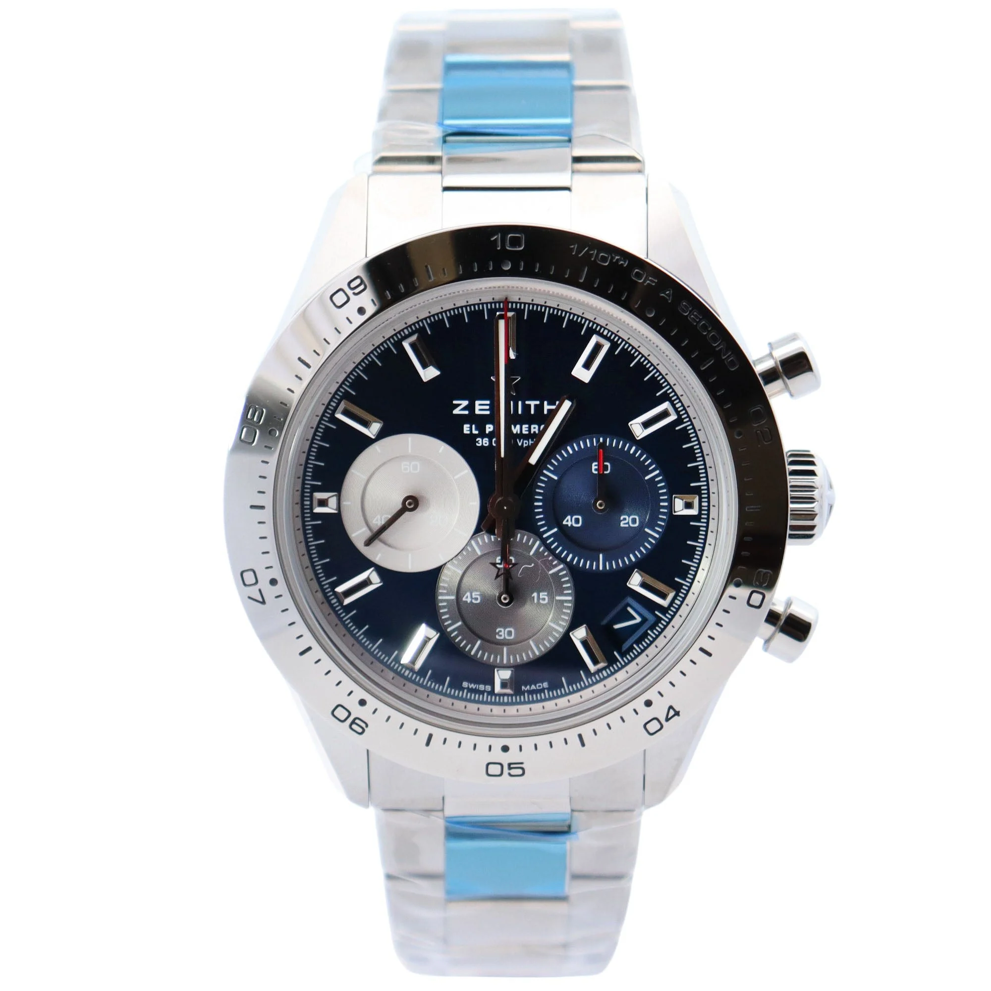 Zenith Choronomaster 41mm Blue Dial Watch Ref# 03.3114.3600/51.M3100