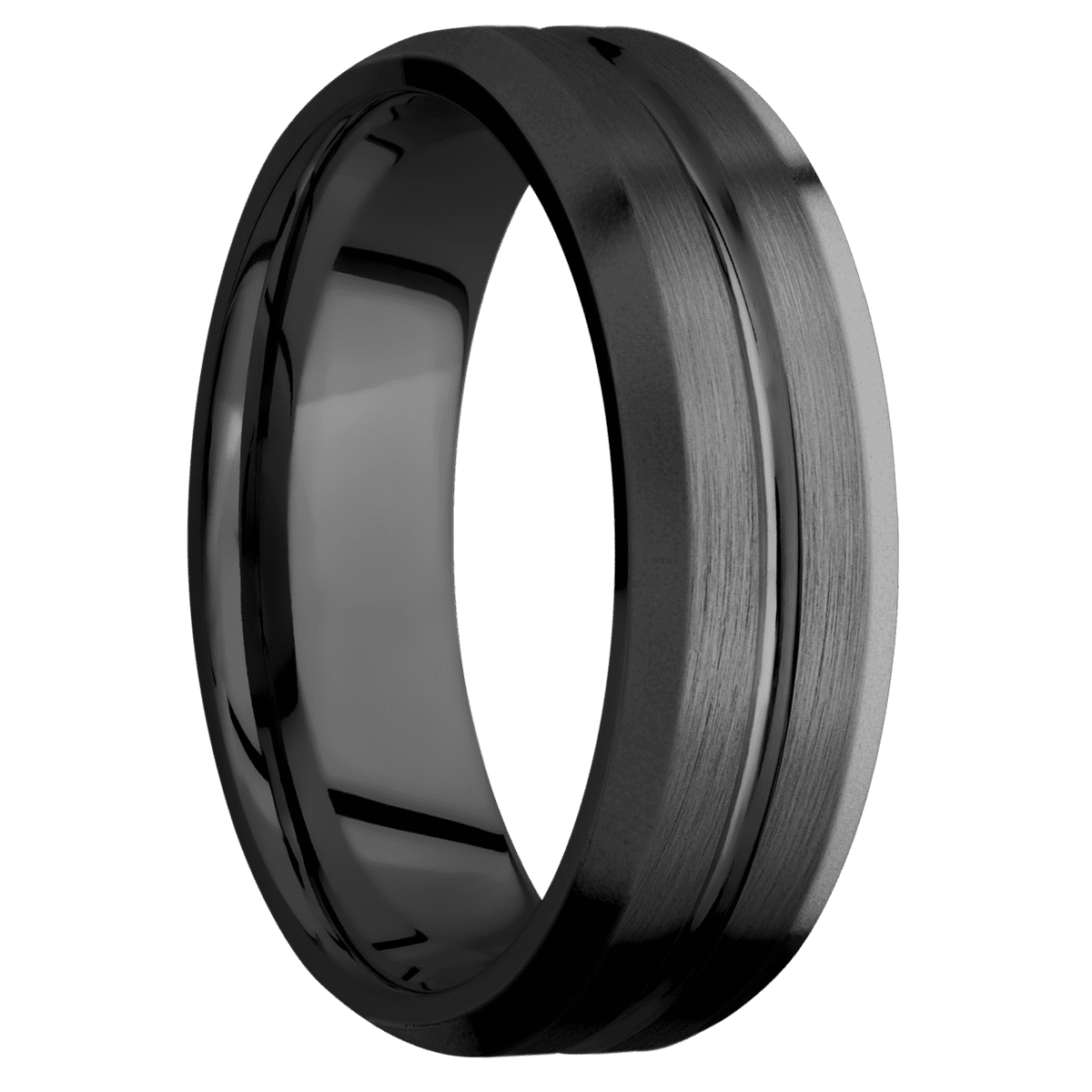 Zirconium + Polish , Satin Finish