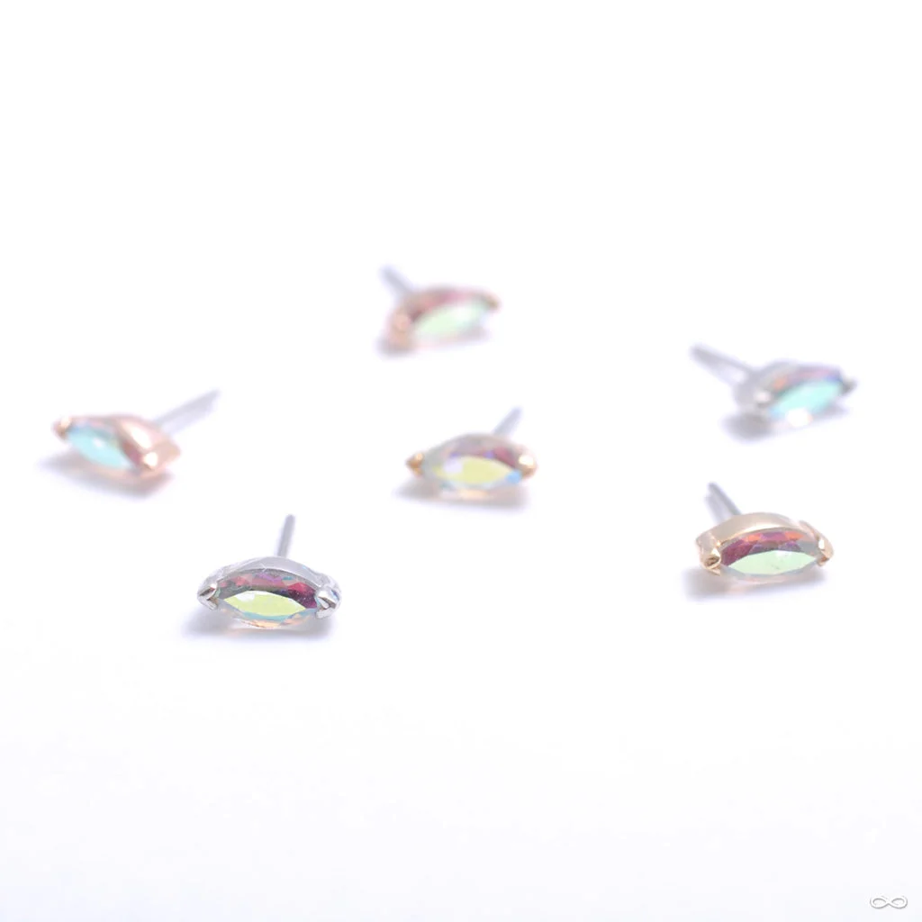 Zuri Press-fit End in Gold from Buddha Jewelry